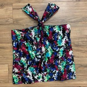 Madison Floral Collar Strapless Top | 8